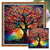 (Multi-Style) Life Tree-14CT Stamped Cross Stitch 40*40cm/15.75*15.75in