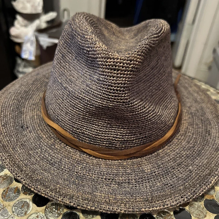 Goorin Brothers Haze Fedora Sun Hat New] Can be rolls up for packing- Goorin Handmade RAFFIA  main image 4