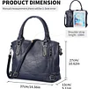 Damen Handtasche Leder Henkeltasche Top Griff Tasche Vintage Weiches Umhängetasche Schultertasche für Frauen