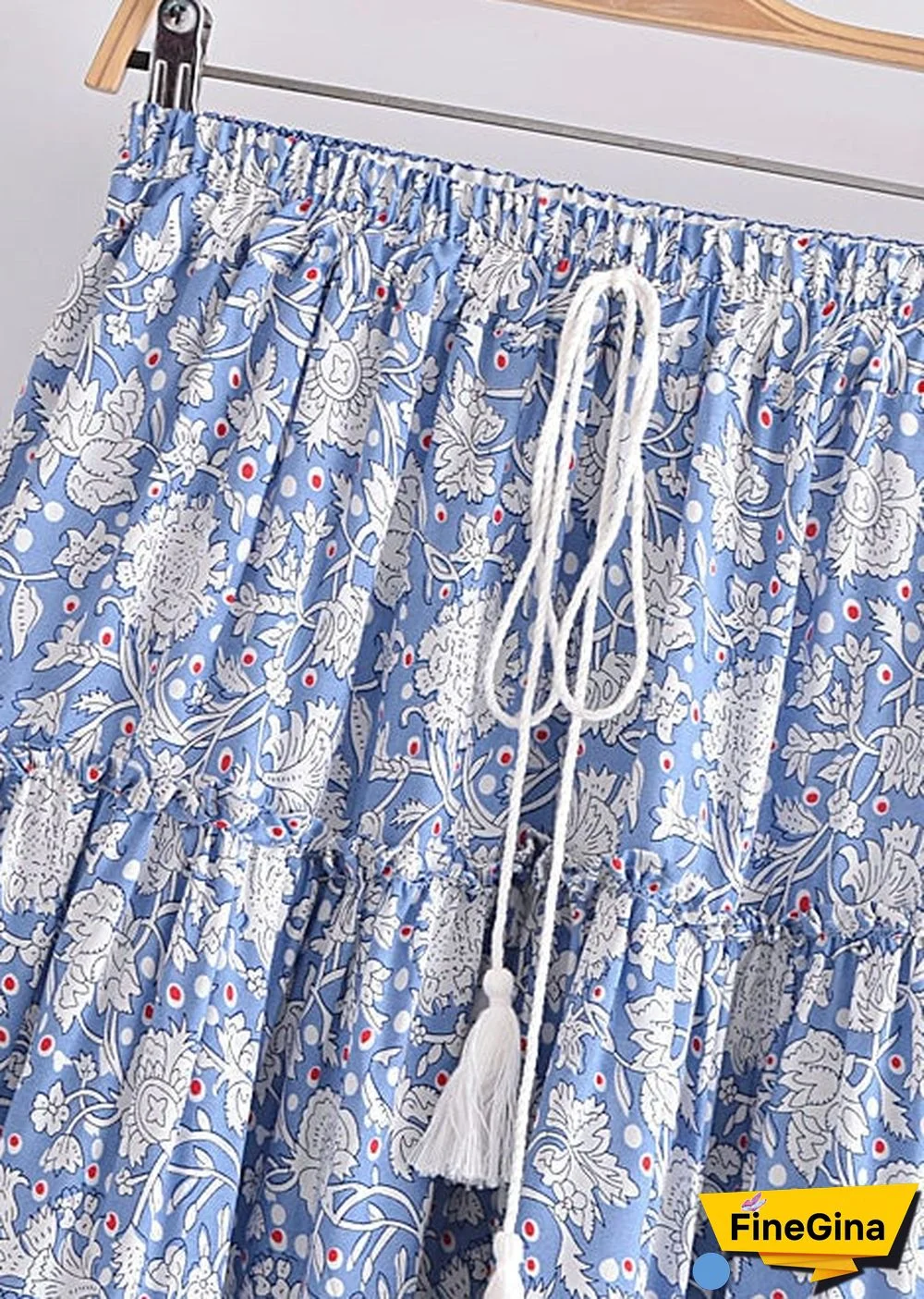 Boho Skirts in Wrap Skirt, Blue Sky and Daisy For Women