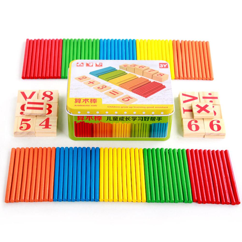 

Wooden Toys For Children Mathematics Game Stick Math Numbers Counting Rods, 501 Original