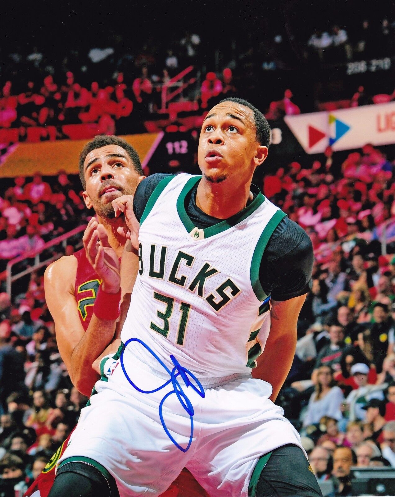 John Henson autographed 8x10 Milwaukee Bucks #2  Shipping