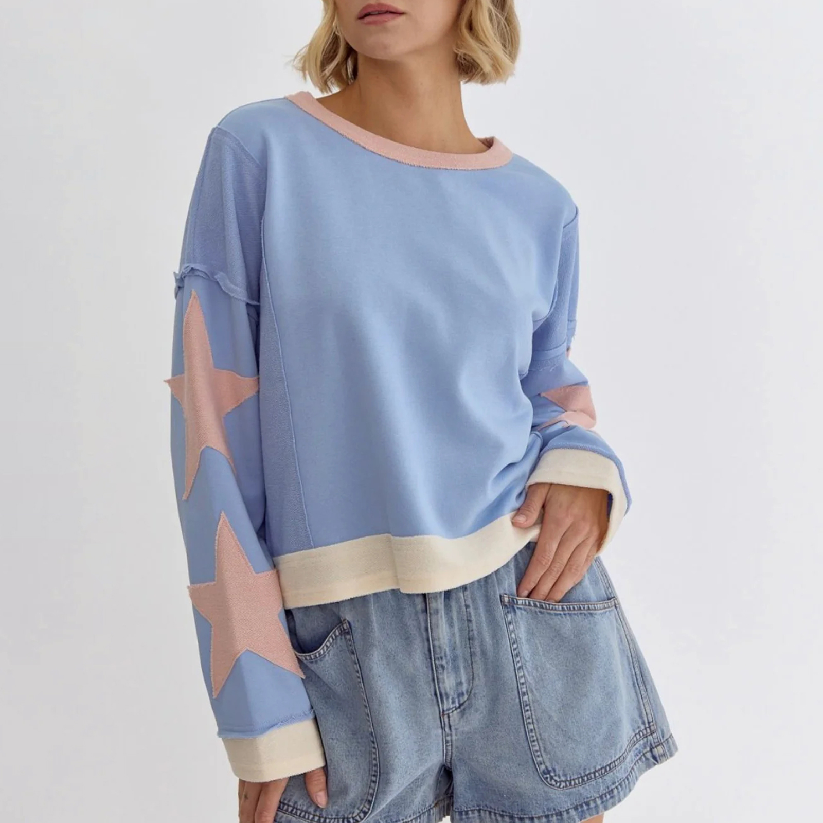 Parigaminghub costumes for womens carnival Womens Y2k Vintage Star Graphic Sweatshirts Aesthetic Harajuku Crew Neck Stripe Hoodies People Top Teens Girl Dupes Streetwear