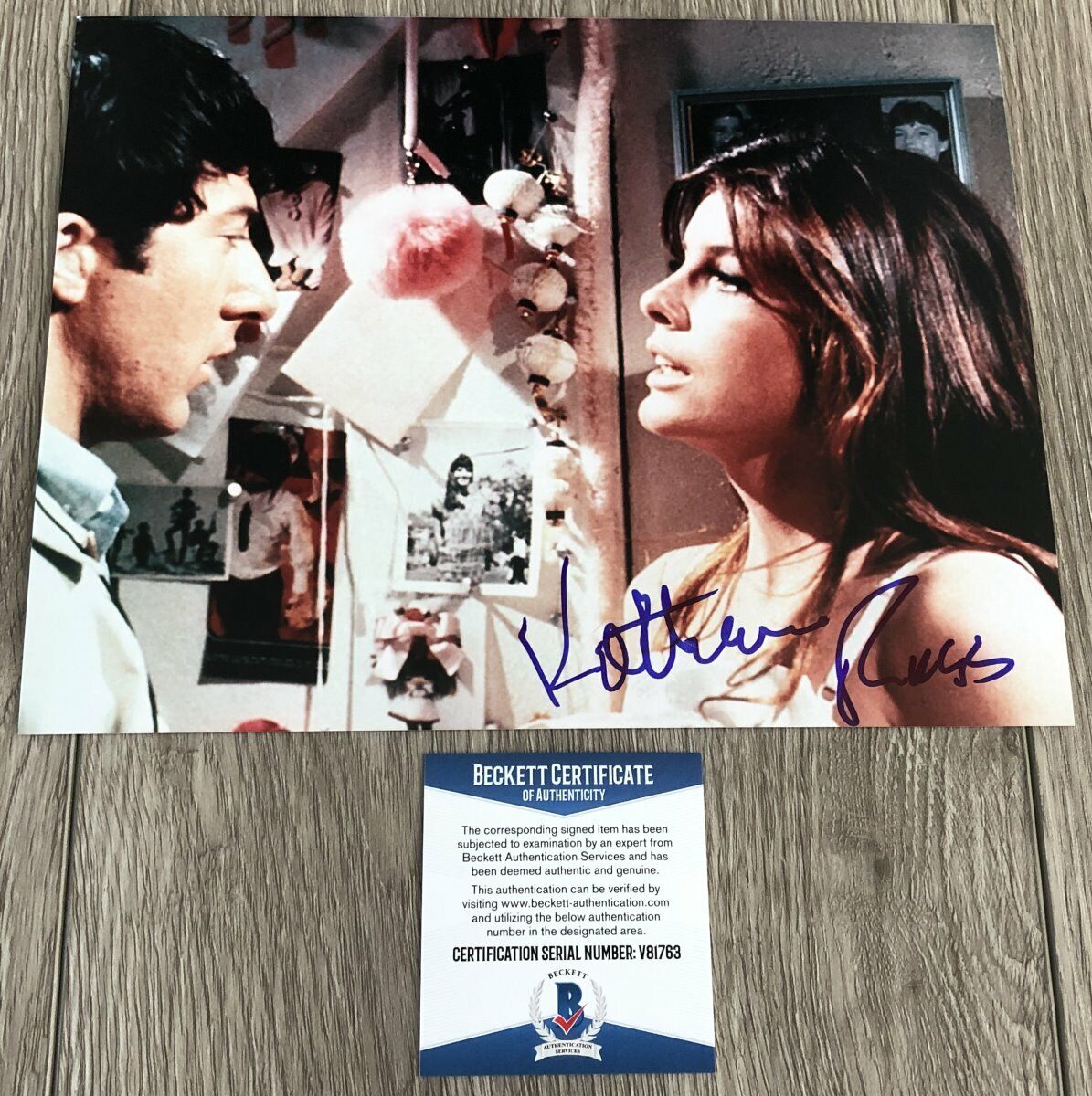 KATHERINE ROSS SIGNED AUTOGRAPH THE GRADUATE 8x10 Photo Poster painting w/ BECKETT BAS COA