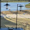 Collapasible Camping Folding Lamp Pole Aluminum Alloy Lantern Holder for Outdoor