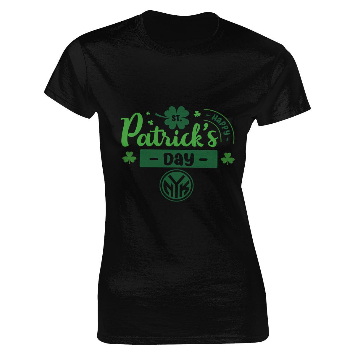 New York Knicks Happy Patrick's Day Quote Women's Short-Sleeve Cotton Tee