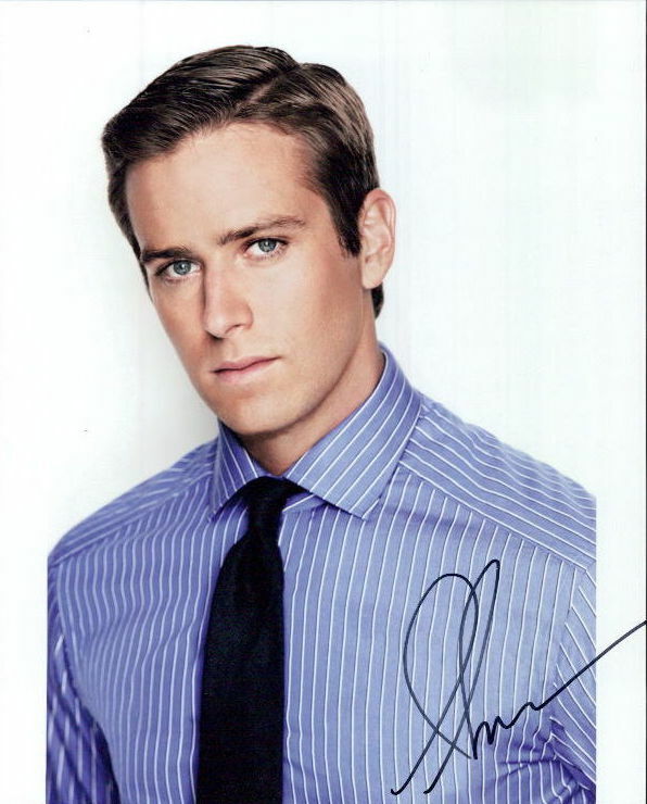 Armie Hammer signed 8x10 Photo Poster painting in-person