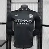 Joyfball 2025/2026 Player Version Long Sleeve Manchester City Third Away Football Shirt 1:1 Thai Quality（The player version jersey is a bit tight, please pay attention to the size selection）