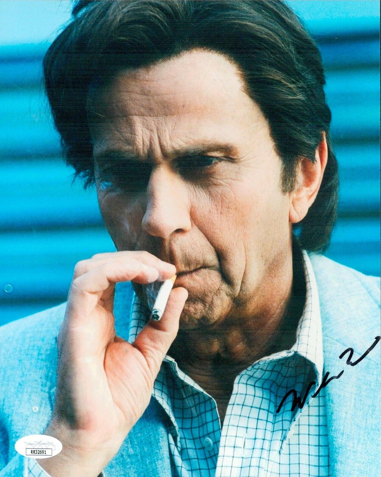 WILLIAM B DAVIS Signed X-FILES 8x10 Photo Poster painting Cigarette Man Autograph JSA COA Cert