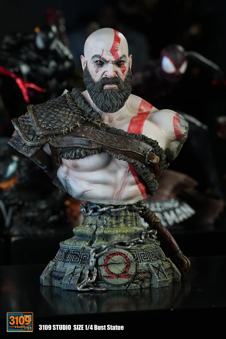 3109 Studio - God of War Kratos Bust Statue（GK）-