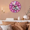 Diamond Painting Flamingo Wooden Wall Clock Home Decor