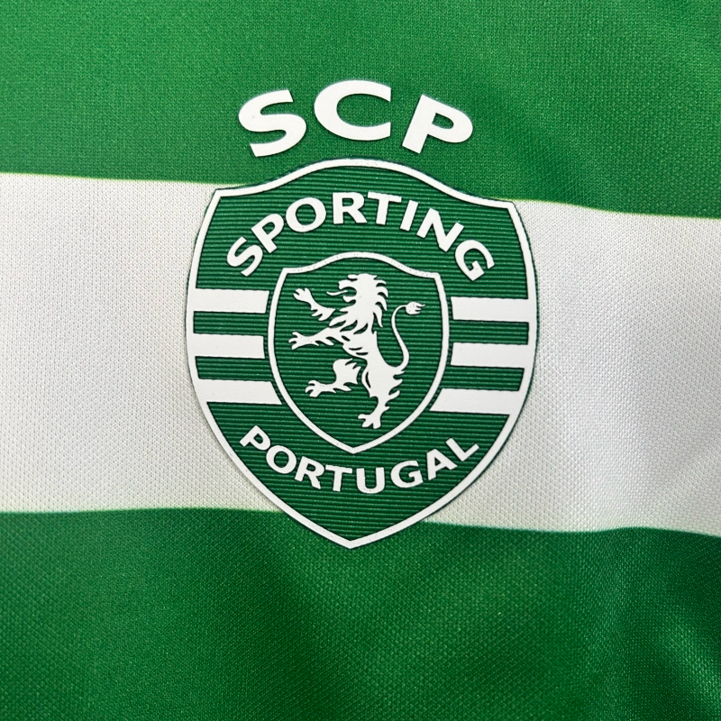 25/26 Sporting Lisbon Home Kids Kit Football Shirt Thai Quality