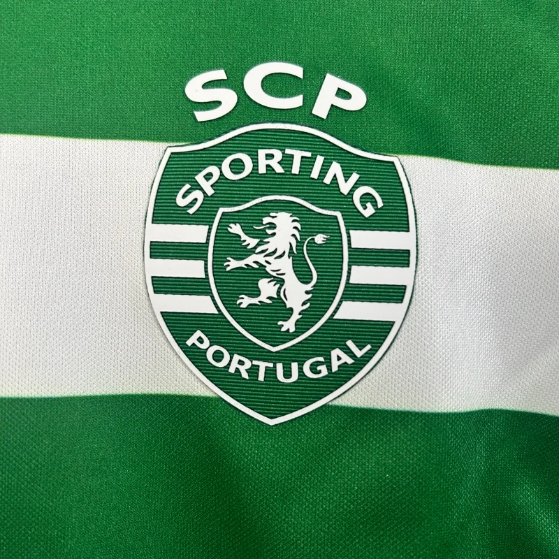 25/26 Sporting Lisbon Home Kids Kit Football Shirt Thai Quality