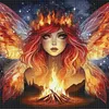 Butterfly Fairy-11CT Stamped Cross Stitch 50*50cm/19.69*19.69in tapestrymarket