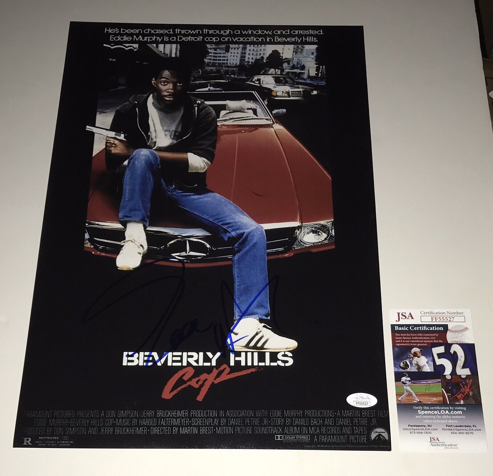 Eddie Murphy Hand Signed 12x18 Beverly Hills Cop Autographed Photo Poster painting JSA COA