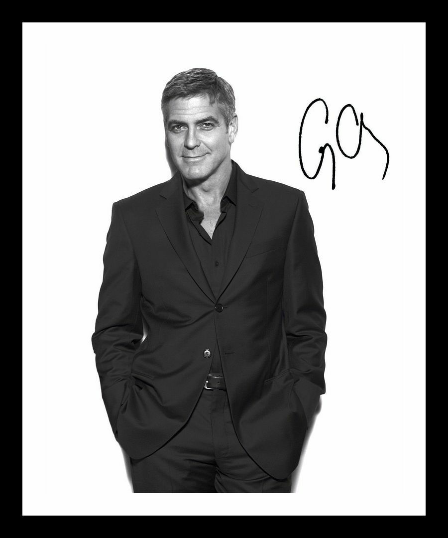 George Clooney Autograph Signed & Framed Photo Poster painting 1