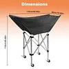 [US Local Warehouse] Collapsible Hammock Ball Cart with Wheels Volleyball Cart with Carry Bag Garage Sports Equipment Organizer for Easy Storage and Transport Hold Up To 28 Balls