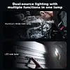 LED Tactical Flashlight with Hat Clip Super Bright Flashlight for Hiking Outdoor