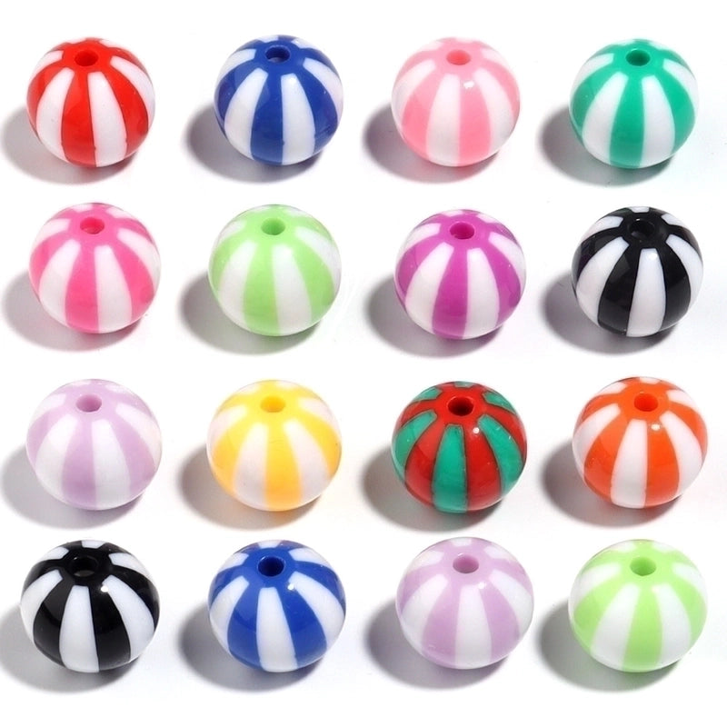 1 Set Arylic Stripe Beads