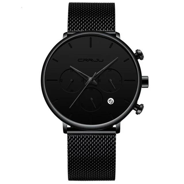 Tineso Black Minimalist Watch