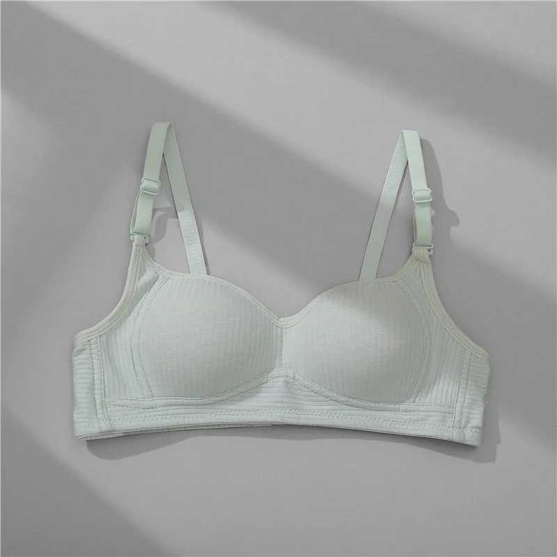 FINETOO Women Cotton Sexy Bra Underwear Wire Free Bralette Push Up Bra Brassiere Female Underwear Lingerie Fitness Intimate 2021