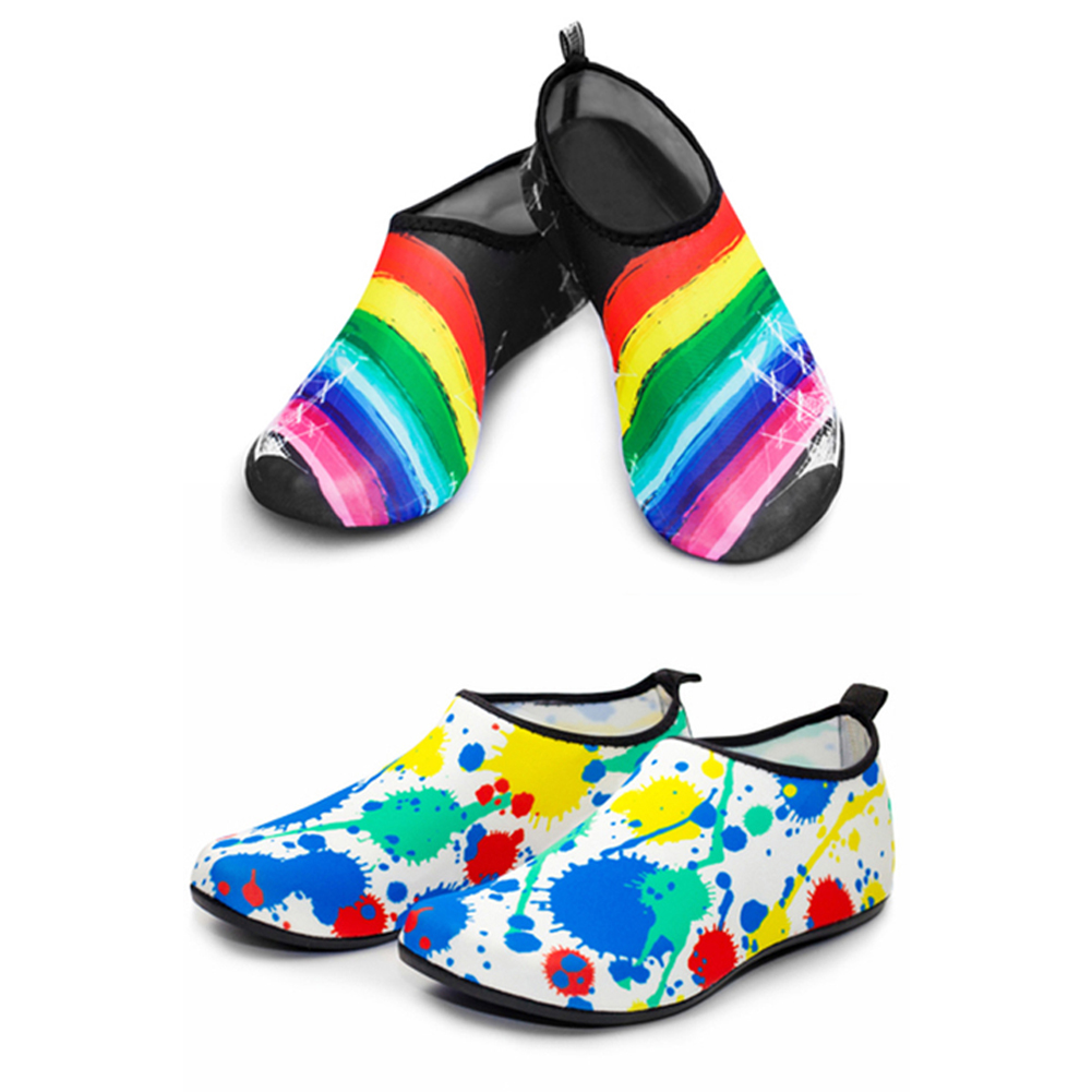 

Men Women Barefoot Beach Water Socks Swimming Aqua Sneakers, Multicolor, 501 Original