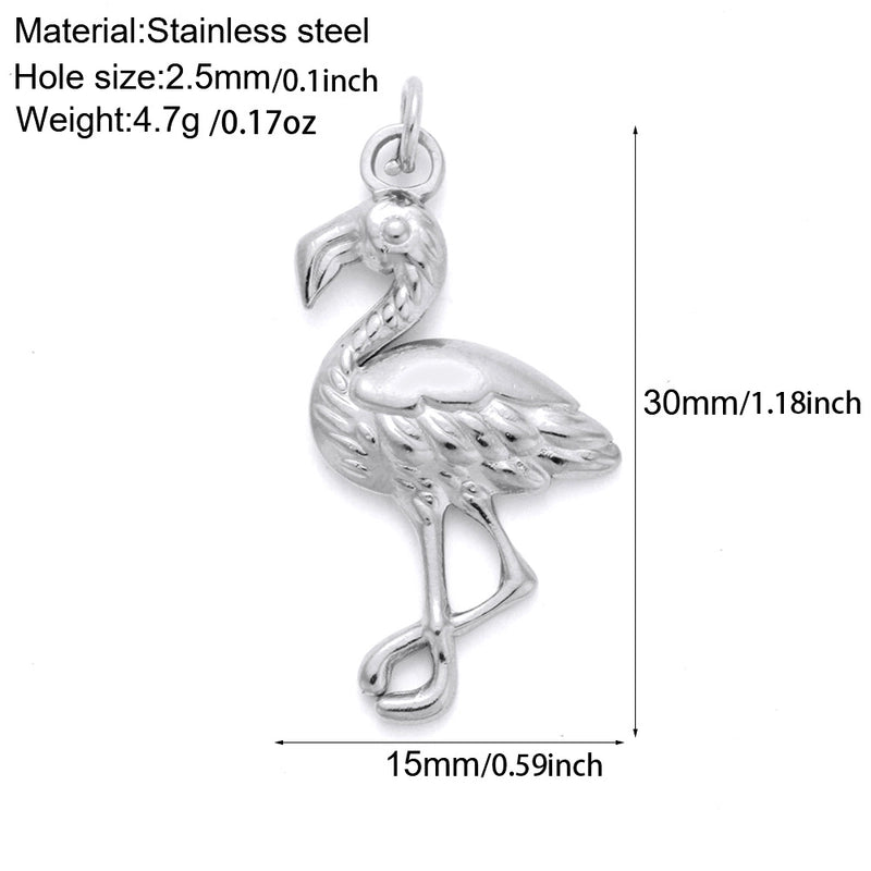1 Piece 304 Stainless Steel Sunflower Compass Shark Pendant Jewelry Accessories