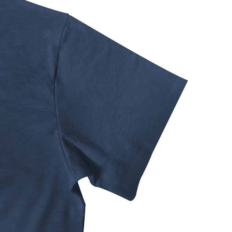 Men's Short Sleeve Button T-Shirt Henley-inspireuse