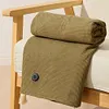 Wearable USB Electric Heated Blanket Heating Electric Blanket Shawl (Green)