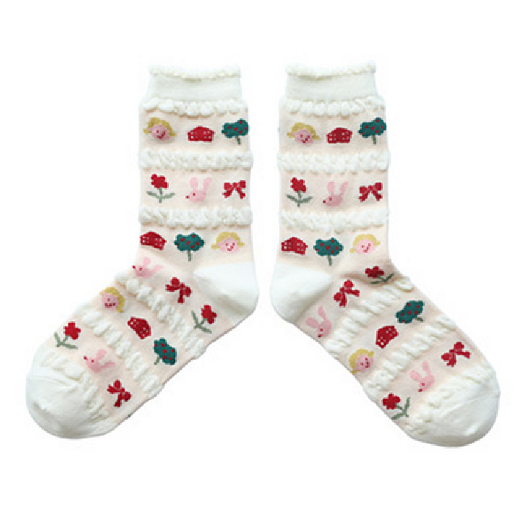 Fairy Tales Aesthetic Cottagecore Fashion Forest Girl Cute Cartoon Cotton Socks QueenFunky