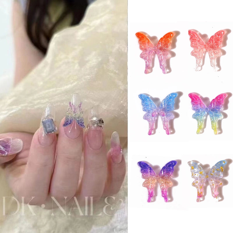 Butterfly Resin Nail Decoration Accessories