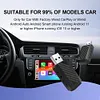 2 in 1 Wireless CarPlay Android Auto Adapter Plug & Play for Factory Wired Cars