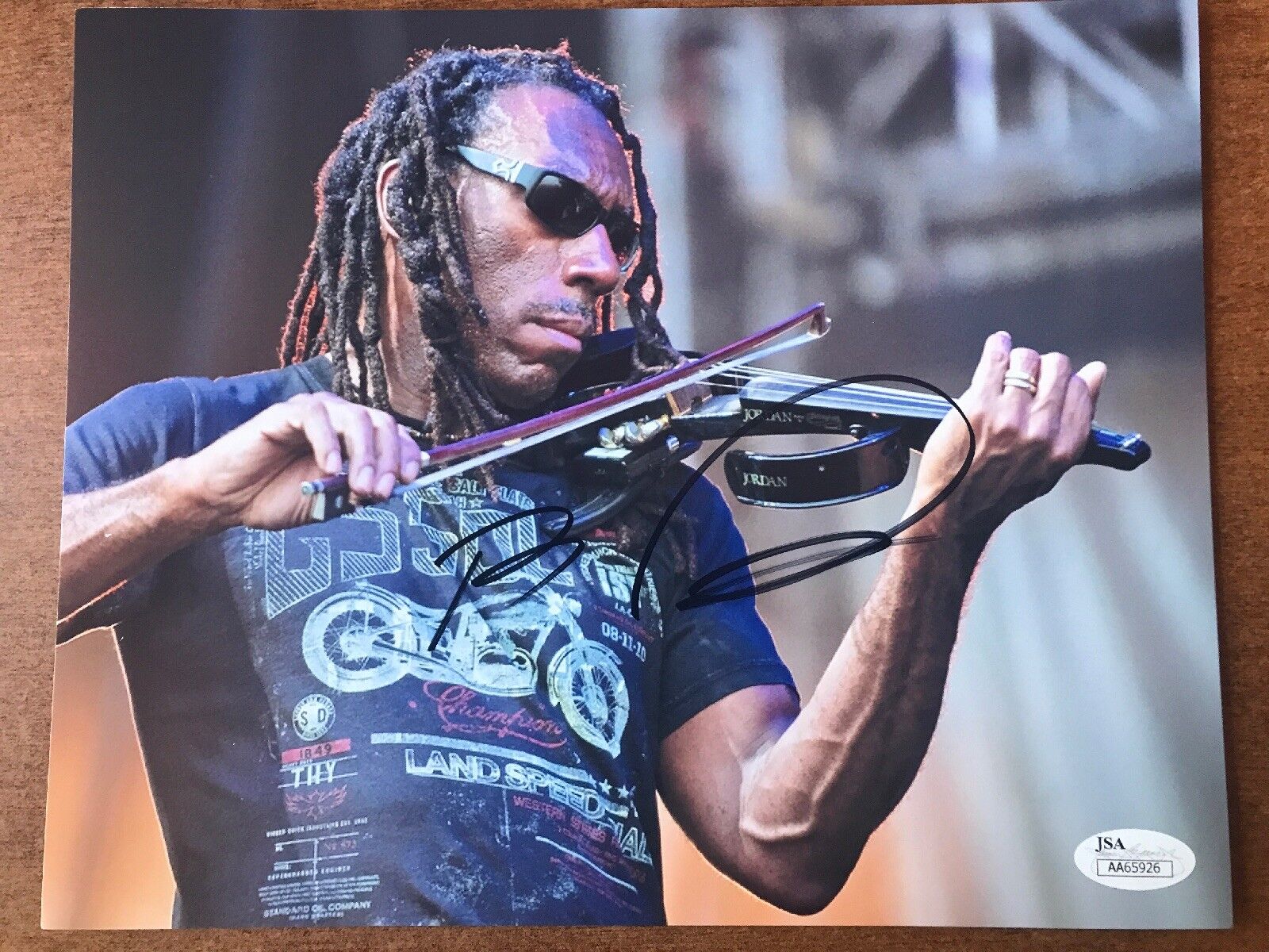 Boyd Tinsley From Dave Matthews Band Dmb Signed Autograph Jsa 8x10 Photo Poster painting