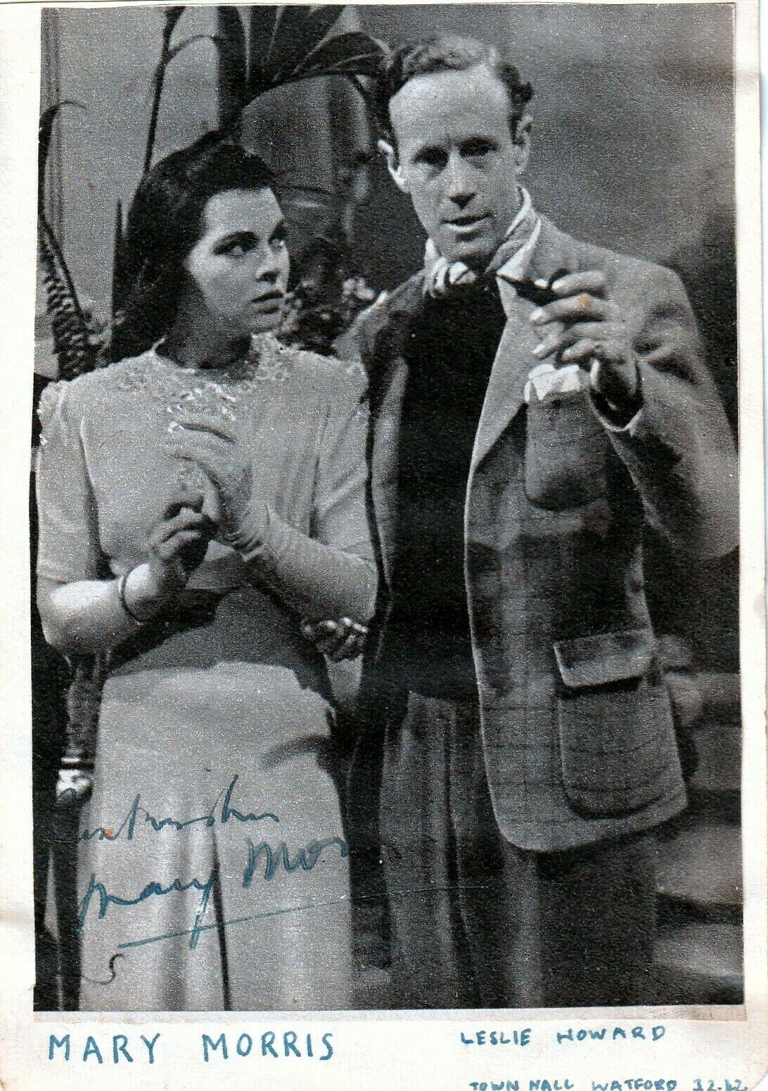 DR WHO (Panna) Rare MARY MORRIS ?1988 @72 Signed `Pimpernel Smith` pic w Howard