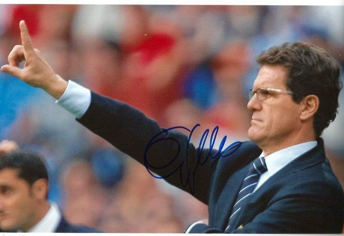 Fabio Capello SOCCER autograph, In-Person signed Photo Poster painting