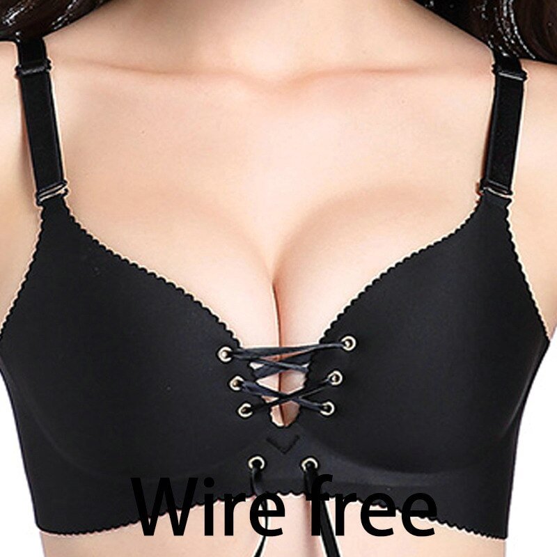 Sexy Bras For Women Push Up Bra Wire Free Lingerie Bandage Seamless Bralette 3/4 Cup Cotton Fashion high quality Underwear Hot