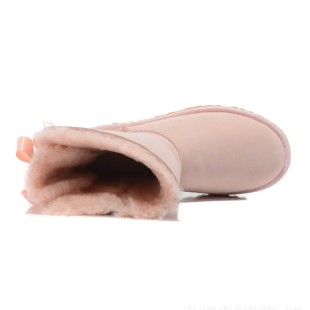 Women's Winter Ankle Snow Boots Pink-vocosishoes