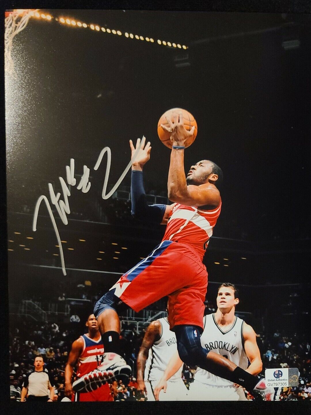 JOHN WALL #2 Washington Wizards NBA, Kentucky Wilcats signed 8x10 Photo Poster painting Holo/COA