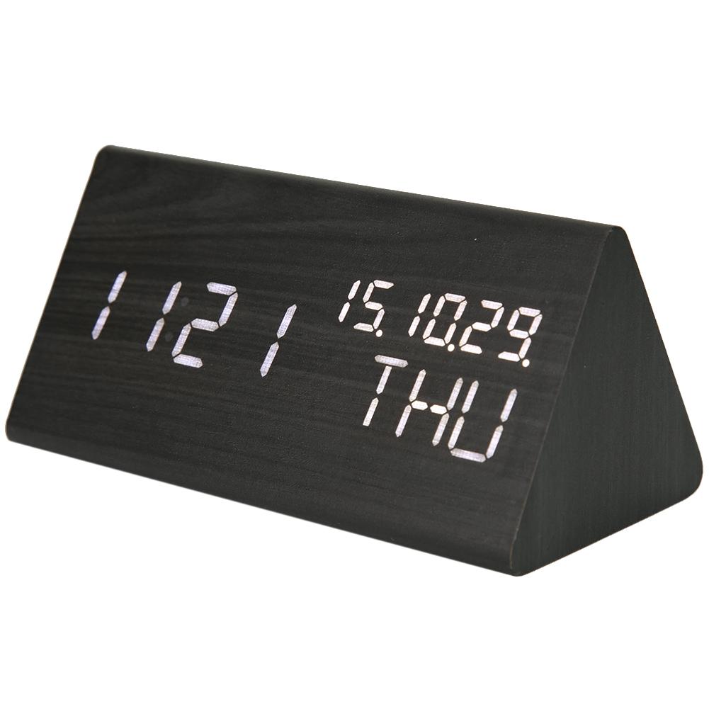 

Smart Sound Control Electronic LED Alarm Clock Snooze Table Clock (Black), 501 Original