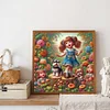 Diamond Painting-DIY Full Round Drill Girl(40x40cm)
