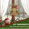 Christmas Diamond Painting Ornament Bell Wreath Hanging Decor 9.45x9.45in