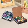 Leather 5D Diamond Painting Kit Note Box DIY Diamond Art Notepad Box (Owl)