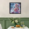 Rainy Beaded Girl Special Shaped 5D DIY Partial Drill Diamonds Dots Gem Art Kits for Adults Beginners Home Decor Diamond Dots Paintings Diamonds Paintings Gem Art 11.81 X11.81inch