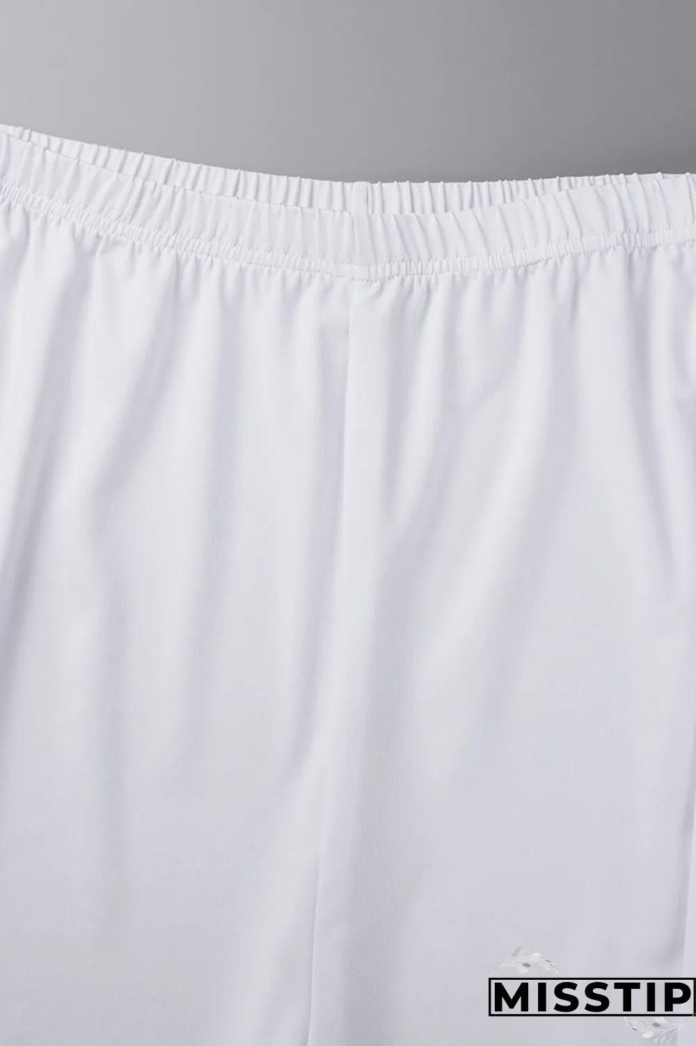 Burgundy Casual Solid Bandage Patchwork Slit V Neck Plus Size Two Pieces