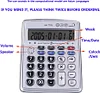 Musical Desktop Calculator 12-Digits LCD Display with Alarm Clock and Voice Reading 