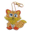 >SALE<DIY Keychain Hand Made Diamond Painting Full Drill Pendants Art Crafts (Fox)