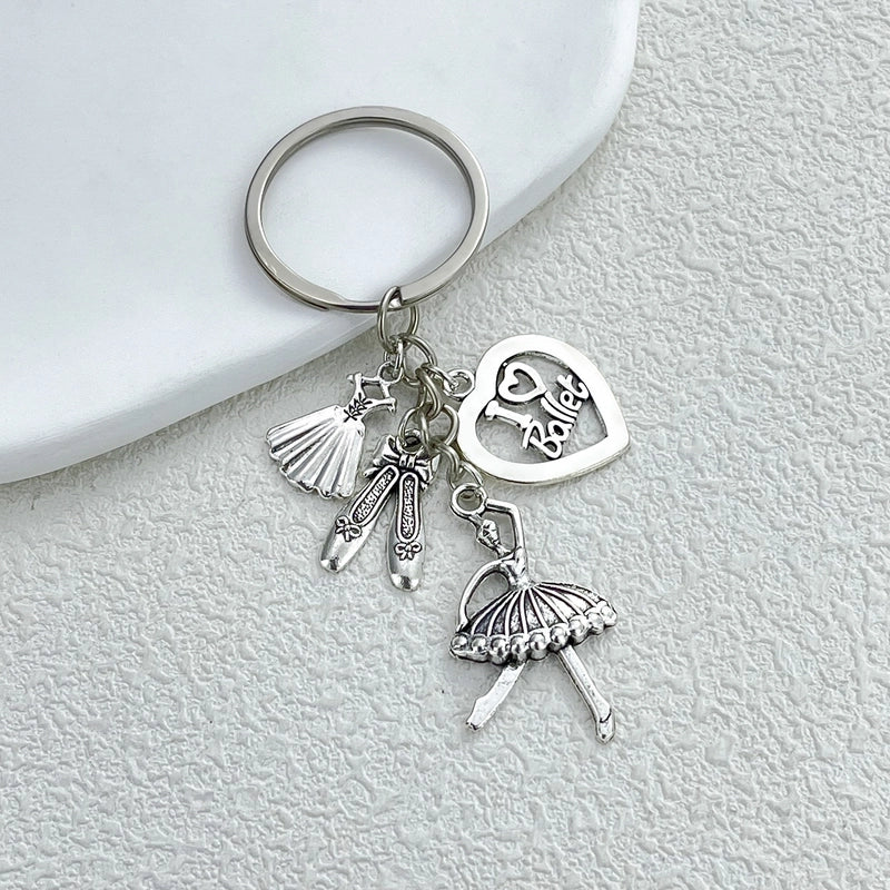 Minimalist Heart Shape Alloy Keychain