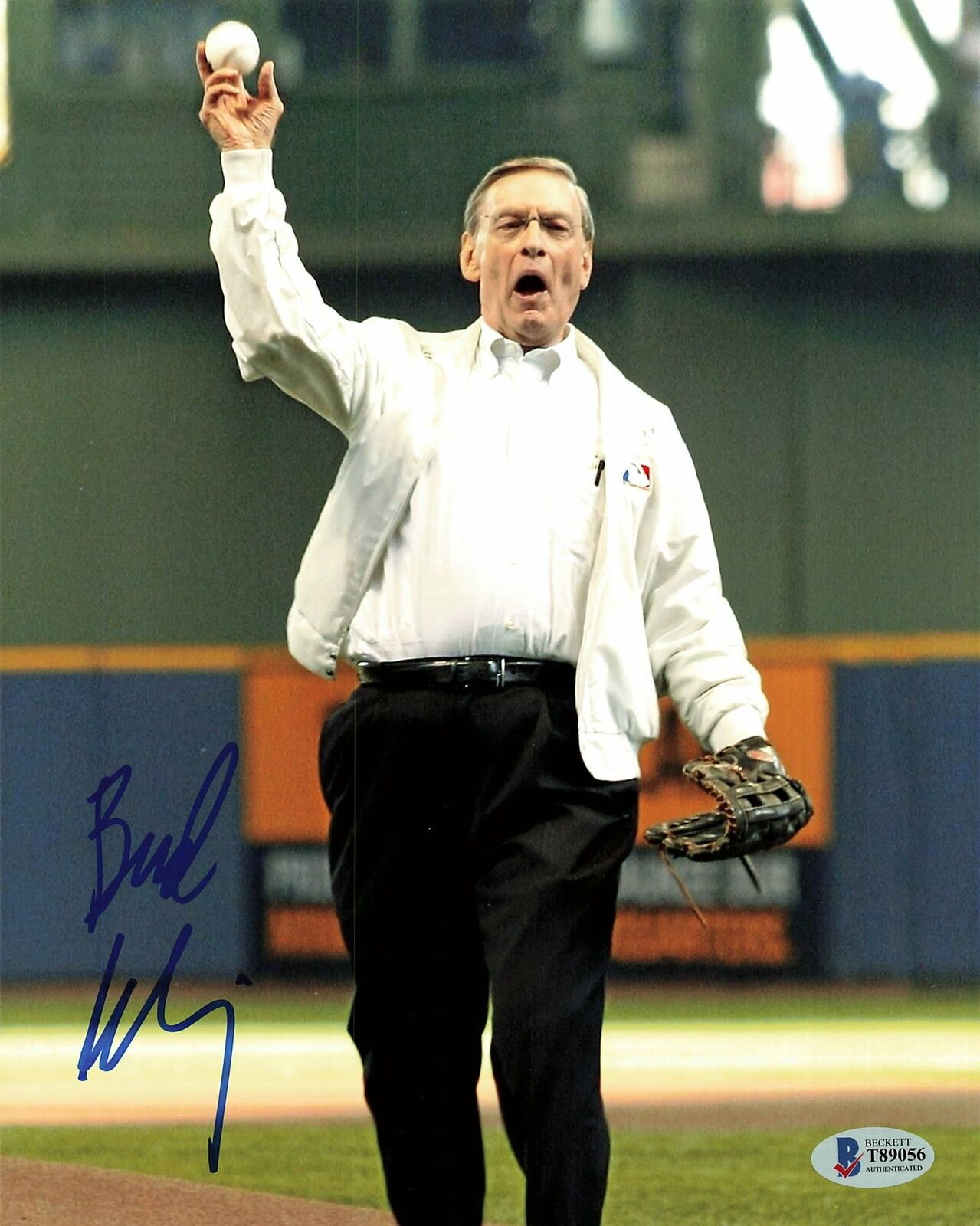 Allan Bud Selig signed 8x10 Photo Poster painting BAS Beckett Commissioner Autographed