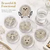 [Upgrade]6pcs/set DIY Diamond Painting Waterproof Case Classic Animal Pearl Art Coaster Gift Decor Set