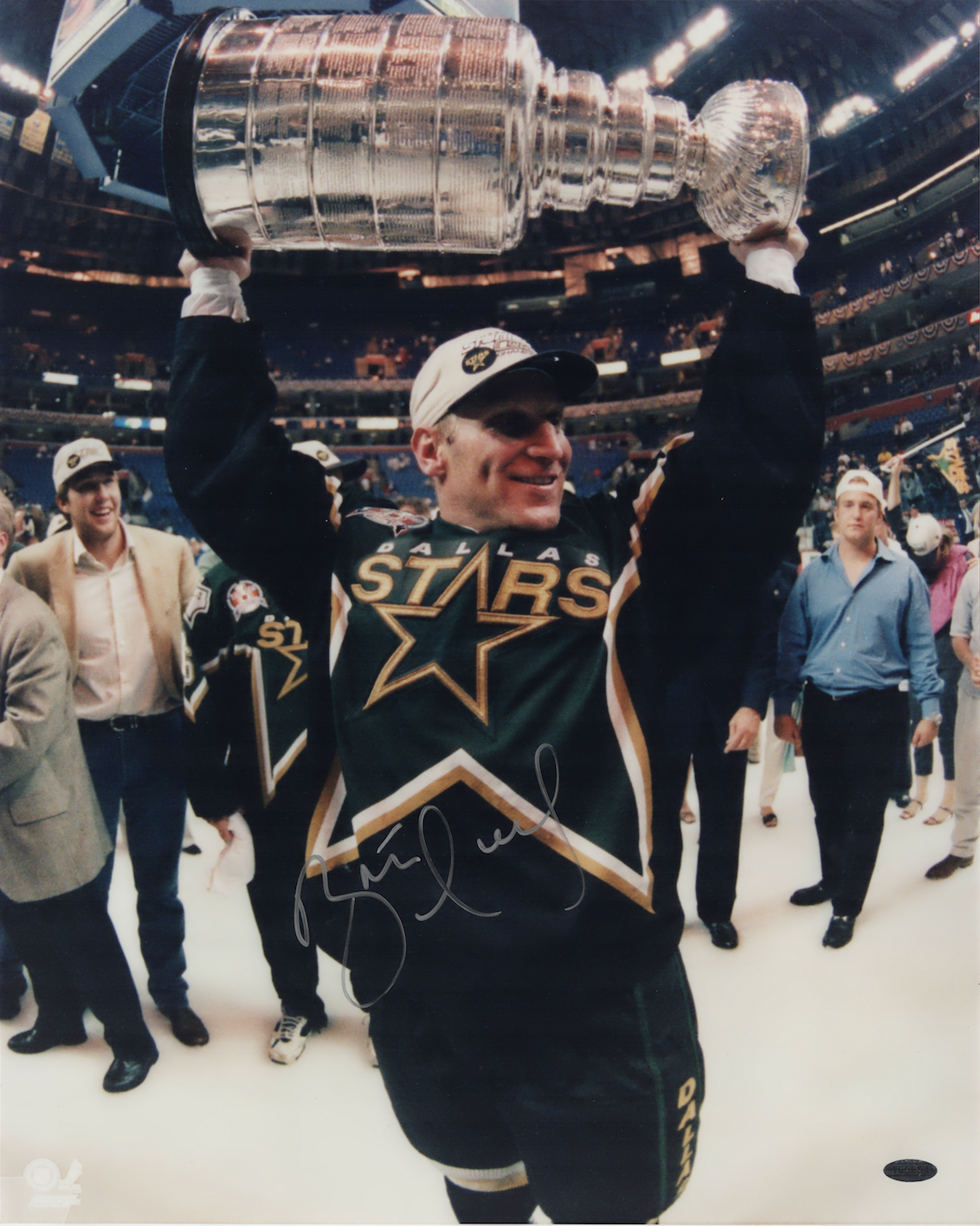 Brett Hull signed autographed 16x20 Photo Poster painting! RARE! Dallas Stars! Steiner COA! 3019